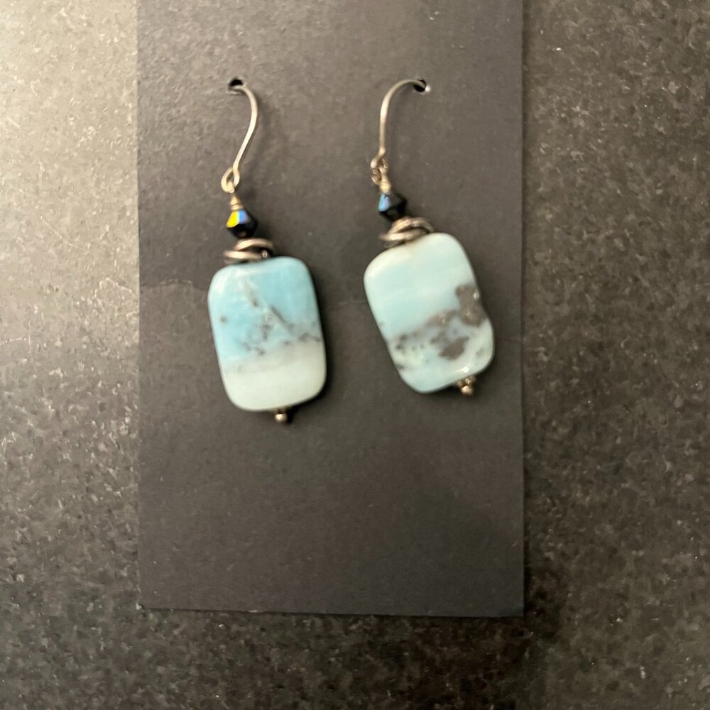 Amazonite Sterling Earrings